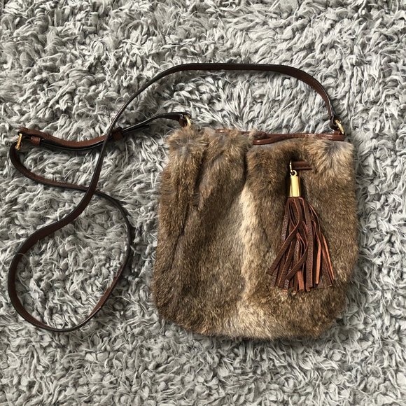 Michael Kors Handbags - Michael Kors Fur Crossbody Bag